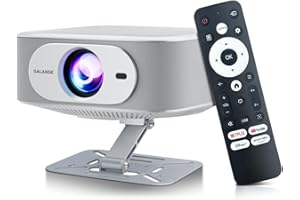Salange Vidéoprojecteur,Compatible avec Netflix,1080P natif Prend en Charge Le Projecteur 4K, avec WiFi et Bluetooth 5.2 Mise au Point électronique & Correction Automatique Utilisation en Un clic
