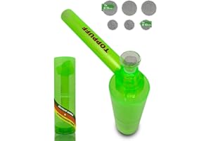 ‎EKNA EKNA Flaschen-Bong to go - Pocket Bongpfeife Acryl - Kleine Wasserpfeife unterwegs rauchen - Chillum Flasche - Überall & Immer dabei - Reise Pfeife inkl. 6x Siebe (+ Anleitung)