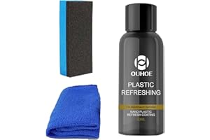 AMESOR Pl-ástico para Coche, 30 Ml/ 50 Ml Renovador Pla-Sticos Coche,Renovated Coating Paste Maintenance Agent,Nano Plá-Stico Revitalizante Revestimiento Pl-ástico para Coches,Motocicletas