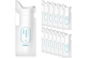 Adhafera Disposable Urine Bags with One Absorbent Cotton Sheet, 700ml Urinal Bags for Camping Travel Emergency and Traffic Jam, Pee Bags Gel for Man Women Children Patient and Pregnant