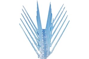 MPC ERADICATE - Medium Plastic Pigeon Spikes - wide 145mm x 112mm x 1m Polycarbonate Clear Plastic