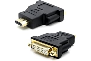 VMOJO DVI-I auf HDMI Adapter - HDMI Stecker (19pol) zu DVI-I Buchse (24+5) - Kompatibel mit DVI-D Buchse (24+1) auf Hdmi Stecker - Vergoldete Kontakte - 2160p UHD /1080p FULL HD …