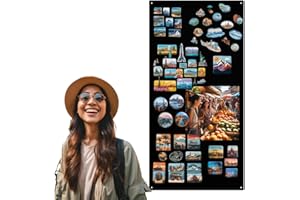 Anwicar Magnettafel - Magnetische Pinnwand 100x50 cm aus Stahl, ideal für Magnete und Notizen, magnetisches Whiteboard, beschreibbare Tafel mit Kreidemarkern, inkl. Montageset - Schwarz