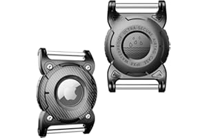 Sichy Airtag obroża dla psa, 2 sztuki, Airtag z psem, wodoszczelna, ze zdejmowaną metalową szlufką, lekka, kompaktowa wielkość, etui ochronne do Apple AirTag Finder