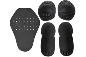 OTHERWAY Ensemble De Protection Motocross Composé, Protection Dorsale Coude Épaule pour Moto - 5 Éléments Amovibles en EVA, Protège-épaules, Coudières Et Dorsale, pour Riders Professionnels