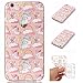 Produktbild iPhone 7 8 Hülle, E-Unicorn Handyhülle Apple iPhone 7 8 Hülle Transparent mit Muster 3D Einhorn Pferd Silikon Durchsichtig Tasche Ultra Slim Dünn TPU Bumper Schutzhülle Stoßfest Hochwertigem Zubehör Set Etui Schale Back Case Cover Rückseite
