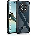 WOW IMAGINE Shock Proof Clear Protective Back Case for Realme 13 Pro 5G | Realme 13 Pro Plus 5G - AirEDGE Technology | 360 Degree Camera Protection | Transparent Hybrid Back Case Mobile Cover - Black