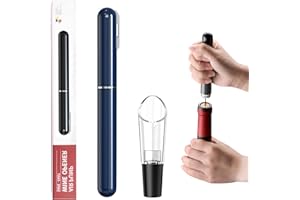 FBBULES Zestaw Korkociągów do Wina, Ciśnieniowy Otwieracz do Wina, Napowietrzacz, Pompa Powietrza Korkociąg, Nalewak do dekantacji