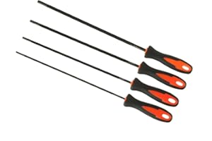 HUAREW Afilador Cadena Motosierra, Afilador de Cadena Motosierra, Lima Redonda para Afilado de Motosierra con Asa, Disponible en 3.2 mm, 4.0mm, 4.8 mm, 5.5 mm, Apto para Motosierra