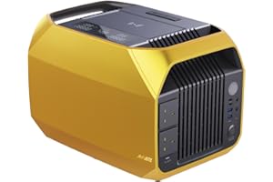 ANFUOTE AFT1000 Portable Power Station - 1013Wh EV-Class Li-ion Battery/ 1 Hour Fast Charging, Up To 2000W Output Solar Generator (Solar Panel Optional) for Outdoor Camping/RVs/Home Use(Yellow)
