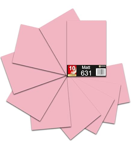 10 Bögen A4 Vinylfolie Selbstklebend, Rosa Matt – Für Plotter, Basteln & Aufkleber | Kompatibel Mit Schneideplottern