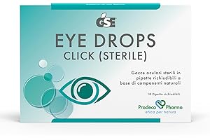 Prodeco Pharma GSE Eye Drops Click 10 Pipette Richiudibili da 0,5ml - Gocce Oculari Rinfrescanti, Idratanti, Lenitive con Azione Antimicrobica