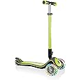 Globber Elite Deluxe Lights Light Up 3-Wheeled Complete Scooter - Ideal for Children 3+