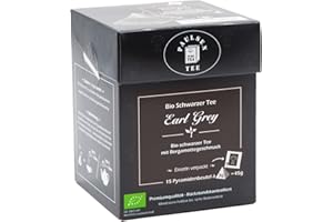 ‎PAULSEN TEE PURE TEA Bio Earl Grey 15 x 3g (155,33 Euro / kg) Paulsen Tee Schwarzer Tee im Pyramidenbeutel - Bio, rückstandskontrolliert & zertifiziert