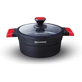 M&uuml;ller Kitchen - Pot (Die-cast Aluminum, Non-stick Coating, Induction, German Technology) (20 cm - 2.5L)