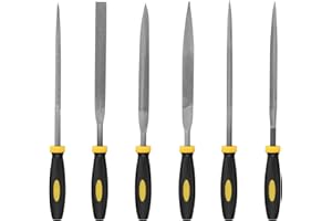 WELHAEPI 6 Pezzi Set di Lime e Raspe per Legno, Lime ad Ago Diamantate Set per Limare Metallo, Legno, Plastica, Modellare