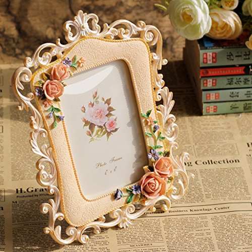 Giftgarden 10×15 Blüte Bilderrahmen beige Dekoartikel Geschenke Freunde - 3