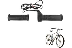 Vidsmow Full Twist Throttle 3 Pin, Electric Bicycle, Scooter, Ebike Right Hand, 3 Pin SM Female Plug, 36V-48V, Fits 22mm Handlebar, Durable & Easy-to-Use Throttle Control for E-Bikes