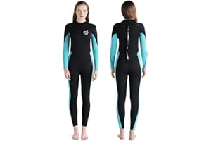 PZZMY Full Wetsuit Women Diving Suits 3mm Neoprene Suit Full Body Surfing Suit Long Sleeves Scuba Suit For Canoeing Snorkeling Paddle Boarding Suit Full Wet Suits Women