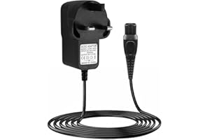 TEASHOW 15V for Philips Shaver Charger HQ8505 Cable, UK for Series 3000, 5000, 7000, 9000 Beard Trimmer BT5502, BT9810, S5465, S3233, S3333, S1332, MG7790, MG7750 Electric Razor Aquatouch Power Lead