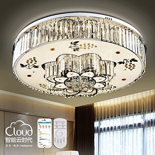 Preisvergleich Produktbild Deckenleuchte Kristall modern Einfach Runden LED Fernbedienungsschalter Durchmesser 60cm