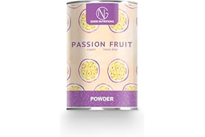GOOD NUTRITIONS Poudre de Maracuja – Maracuja Bio Lyophilisée | Biologique | Fruits de la passion lyophilisés | bon-superfruit de bon-smoothie | 100% fruits | sans additifs + de nombreux ingrédients | 120g