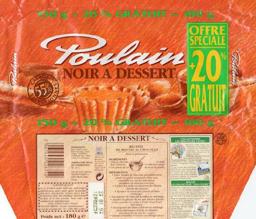 Tintin - Poulain - mini-fiches et cadeaux Tintin - emballage boîte 1,1 kg