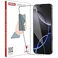 POPIO Military-Grade Gorilla Tempered Glass Compatible For iPhone 16 Pro Max (Black) Edge To Edge Coverage With Easy Installation Kit for Smartphone