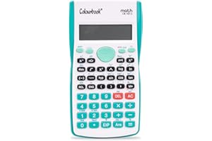 Colourbook - Calcolatrice Scientifica 240 Funzioni | Display LCD Doppia Riga | Custodia Protettiva | Studenti Scuola e Università | MATH CB-101 S