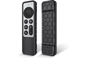 FINTIE Fodral för Apple TV 4K/HD Siri Remote 2022 2021 (3:e och 2nd Generation) - lätt silikonfodral som är halkfritt, stöttå