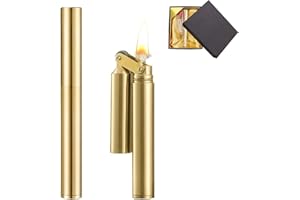 Idota Vintage mechaniczna zapalniczka złota – możliwość ponownego napełnienia retro do kuchni, na kemping, prezent dla mężczyzn