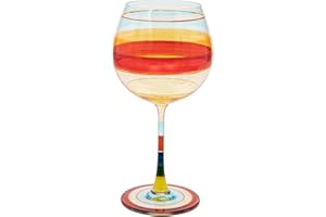 Maturi Verre à gin rayé peint à la main, 625 ml, boîte cadeau