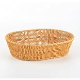 Deconox El Yapımı Doğal Hasır Sepet - B&uuml;y&uuml;k Boy Oval Ekmeklik ve &Ccedil;ok Ama&ccedil;lı Sunumluk (31x24x8 cm)