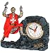 Produktbild 3-D Effekt - Kinderwecker - " Ritter - rot " - für Kinder - großer Wecker Alarm - für Mädchen & Jungen - Ritteruhr / Ritterwecker - Analog - Quarzwecker - Ritterburg - Reiter / Kunstharz Polyresin - Tischuhr & Standuhr - Ritterfigur - Ritterschwert