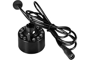 VOIAKIU Macchina della nebbia di Halloween, 12 luci LED che cambiano colore Creatore della nebbia del calderone della strega di Halloween, Macchina della nebbia del fumo del calderone del partito di Halloween