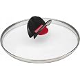 BALLARINI Click & Cook Glasdeckel 28 Cm – Mit Einklappbaren Griffen, Made In Italy, Grau