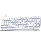 TMKB Clavier Gamer Mécanique, T68SE 60% Mini Compact USB Câblé Clavier Gaming, US QWERTY Layout Red Switches Anti-Ghosting Ke