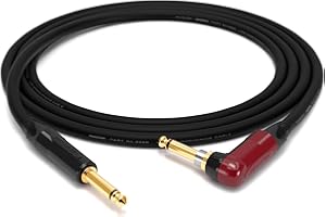 enoaudio Mogami 3368 Chitarra/Basso Cavo professionale | Neutrik Gold Silent Switch TS angolare – TS | HiFi - 1,5 m