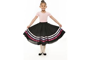 KATZ GLUTEN FREE Girls Pink & Lilac Ribbon RAD Character Skirt Dance Ballet By Katz Dancewear