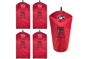 SHINETEC Lot de 5 housses d'extincteur très résistantes contre les éraflures et les rayures - 43,2 x 56,9 cm (l x L)