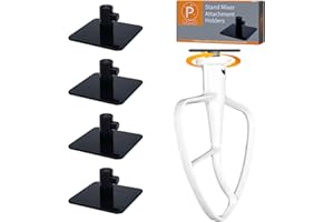 PQPO Soportes de fijación para batidora de pie compatibles con accesorios de batidora Kitchen Aid (negro)