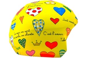 COOLCASC Funda para Casco Coolprint - Compatible con Casco de Bici, Esquí y Skate - Niños y Adultos - Talla Única - Diseño Divertido