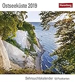 Ostseeküste - Kalender 2019: Sehnsuchtskalender, 53 Postkarten by