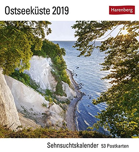Ostseeküste - Kalender 2019: Sehnsuchtskalender, 53 Postkarten