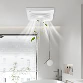 Aigostar Bathroom Extractor Fan 150 mm with Non-Return Valve | Extractor Fan 150 mm 18 W, Silent 396 m&sup3;/h, Non-Return Valve,