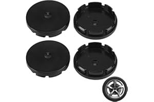 Lotbun 4 Stück Radnabenkappen Nabendeckel OD 56mm ID 53mm, Radkappen Radnabendeckel, Nabenkappen Radnabenabdeckungen Nabenkappen