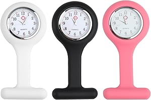 NAZAZ Orologio Infermiere Donna - Infermiere Accessori, Orologio Tasca al Quarzo per Medici e Paramedici, Facile da Leggere e Disinfettare, Design Portatile per Uso Professionale e Quotidiano