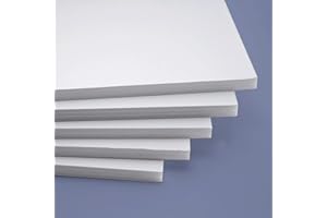 Materia Prima Carton Mousse pour Modèles, Panneaux et Supports. Planche Mousse pour l'Artisanat. Feuille de Polystyrène Expansé Facile à Découper. Carton Plume Polyvalent. Blanc, 50 x 70 cm. 10 mm