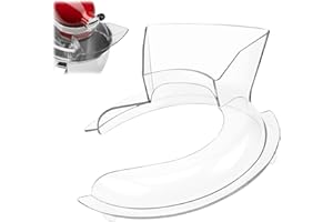 QUVBKZ Couvercle Anti Eclaboussure, Avec Fente de Remplissage, Transparent Kitchenaid Accessoires, Diamètre 21.3cm Protection Contre les éclaboussures, pour Mixeur, Hachoir à Viande, Machine à Lait de Soja