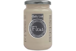 FLEUR DESIGNER'S PAINT | Pittura ad Acqua, Effetto Gesso Naturale, Extra Opaca, Fleur Chalky F12, Colore James Taupe, Made in Italy, Formato da 330 ml